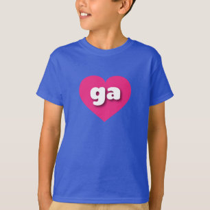 Camiseta Georgia Hot Pink Heart - Amor