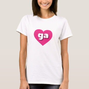 Camiseta Georgia Hot Pink Heart - Amor