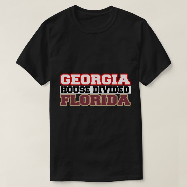 Camiseta Georgia House Divided Florida (Frente do Design)