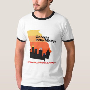 Camiseta Georgia Indie Mixtape Ringer T-Shirt