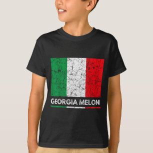 Camiseta Georgia Meloni Heroína Italiana Bandeira da Itália