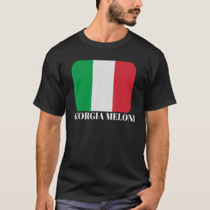 Camiseta Georgia Meloni - Sinalizador Herói Italiano