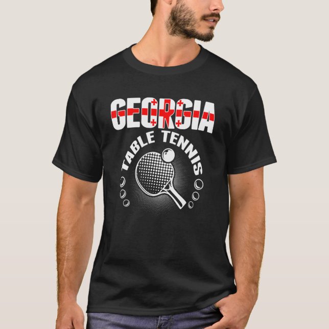 Camiseta Georgia Mesa Support Georgian Ping Pong (Frente)