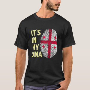 Camiseta Geórgia no meu DNA Equipe de bandeira georgiana Ge