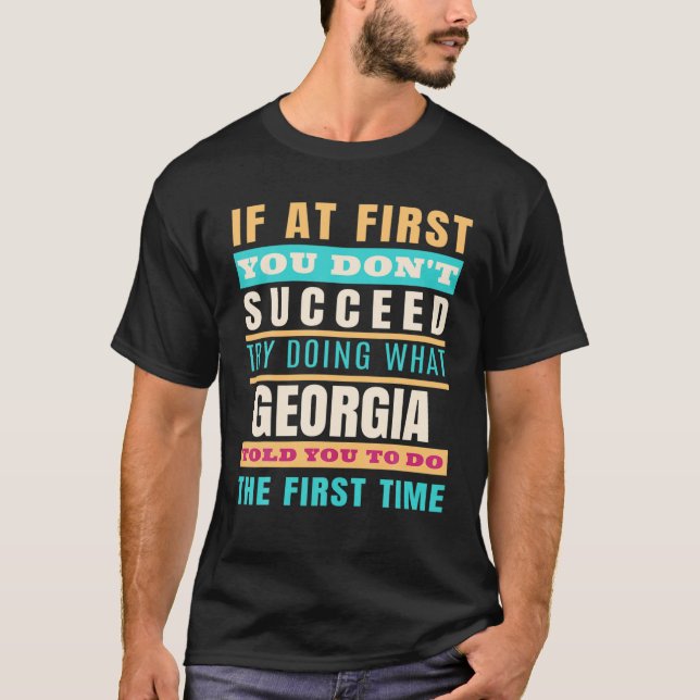 Camiseta GEORGIA Nome Personalizado GEORGIA (Frente)