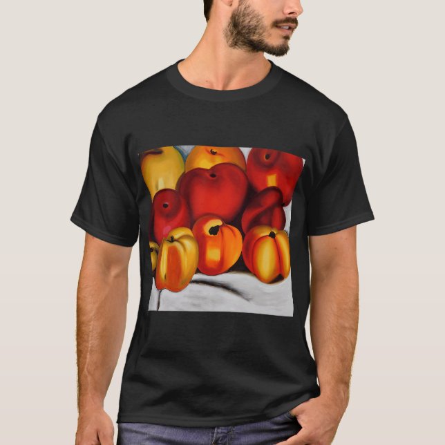 Camiseta Georgia O'Keeffe Azul-03 (Frente)