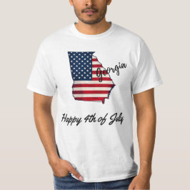 Camiseta Geórgia Patriótica - Celebração 4 de julho