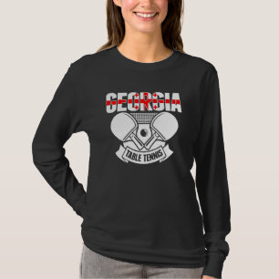Camiseta Geórgia Ping Pong Adeptos de Ténis de Mesa da Ge