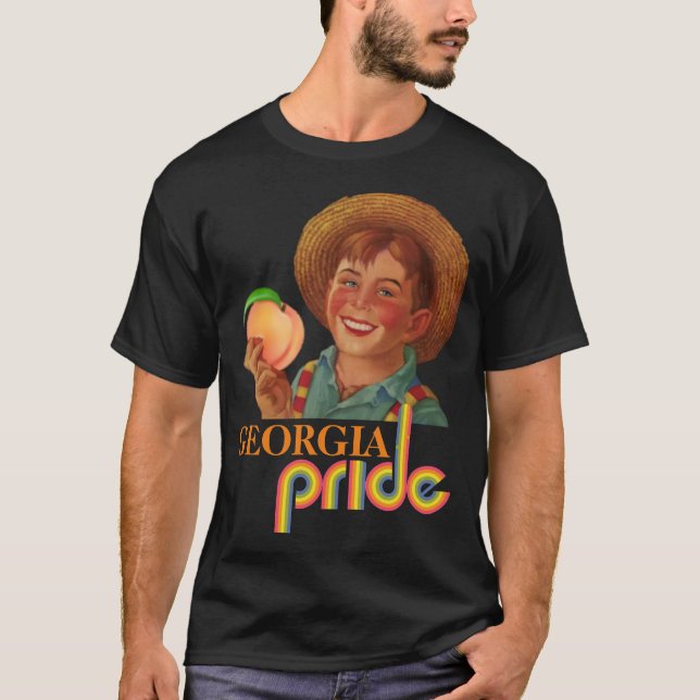 Camiseta GEORGIA PRIDE PEACH FARMER (Clássico Retr (Frente)