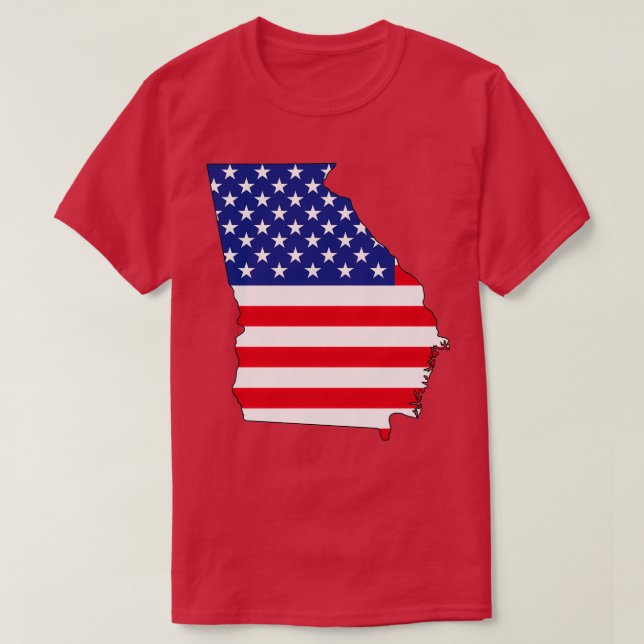Camiseta Georgia USA (Frente do Design)