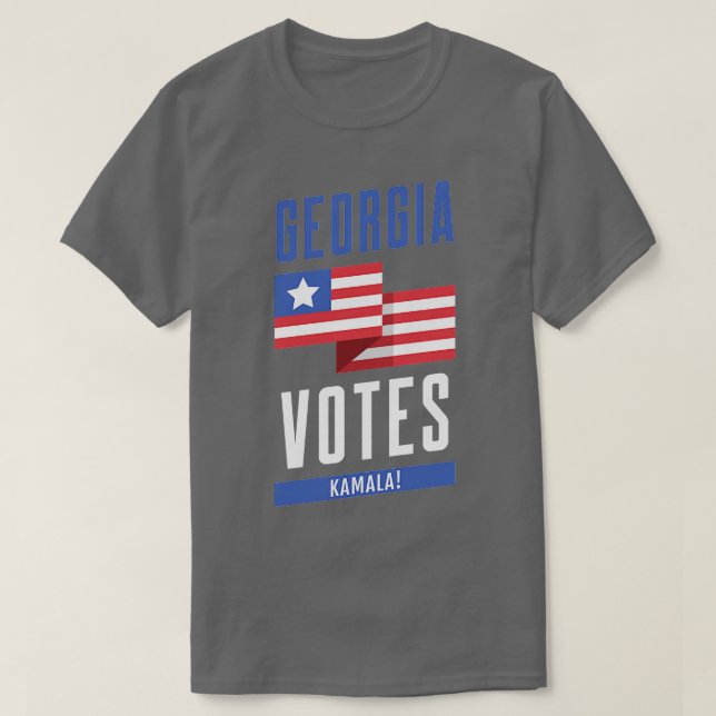 Camiseta Georgia Votes Kamala TShirt (Frente do Design)