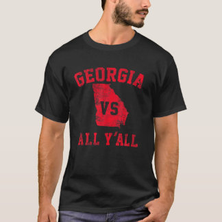 Camiseta Georgia Vs All Yall Por Y'all Engraçado Georgia