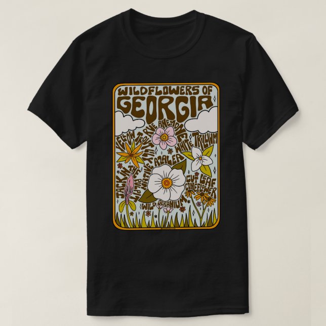 Camiseta Georgia Wildflower (Frente do Design)