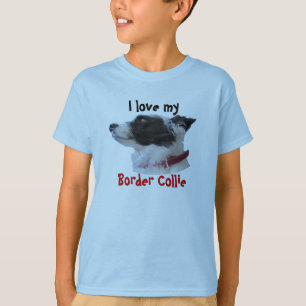 Camiseta georgiacameo, eu amo o meu, border collie