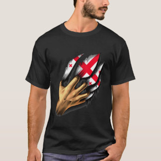 Camiseta Georgiano em mim Georgia Flag DNA Heritage Roots G