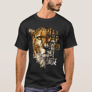 Camiseta Gepard Wild World por aí Salvando a vida selvagem