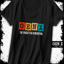Camiseta Geração Esquecida X Gen Xer Funny Gen X