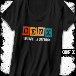 Camiseta Geração Esquecida X Gen Xer Funny Gen X