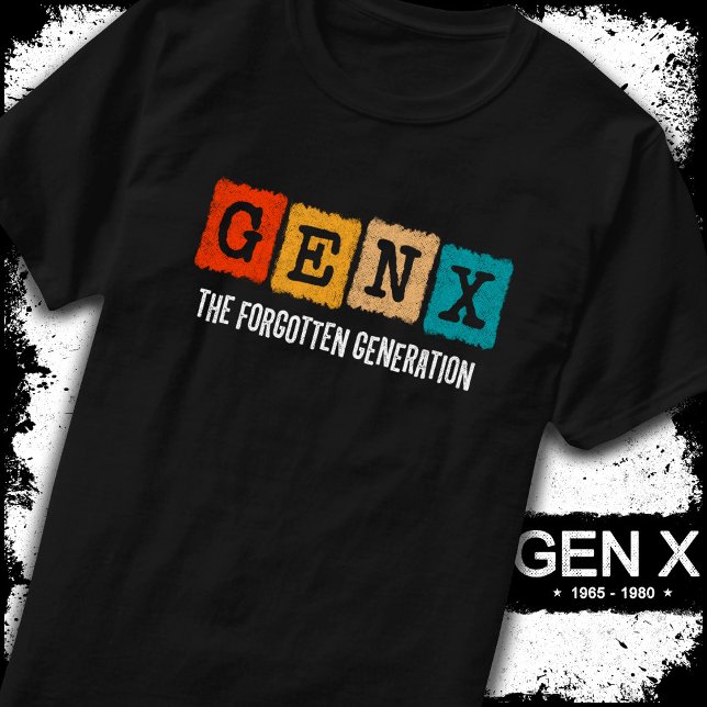 Camiseta Geração Esquecida X Gen Xer Funny Gen X (Criador carregado)