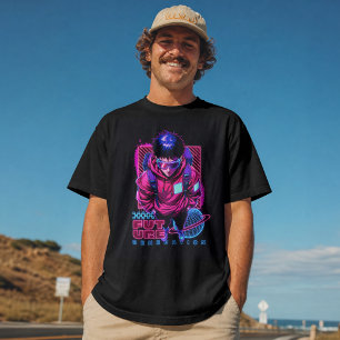 Camiseta Geração Futura – Roupas de Rua Cyberpunk Neon