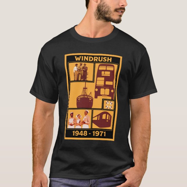 Camiseta Geração Windrush História Britânica (Frente)