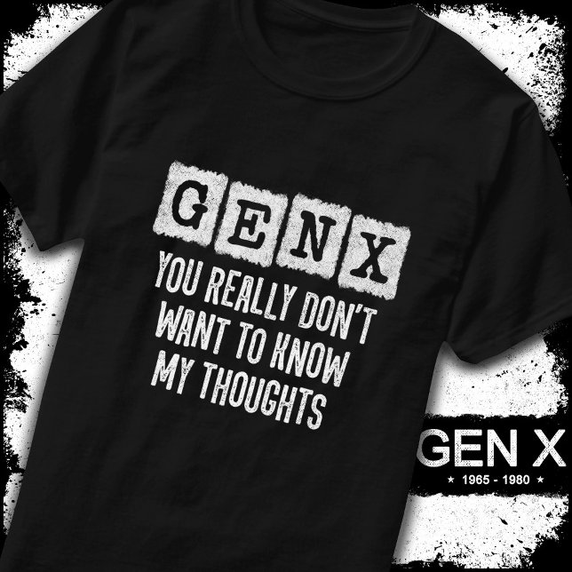 Camiseta Geração X 80 Kid Gen X Gen Xer Funny Gen X (Criador carregado)