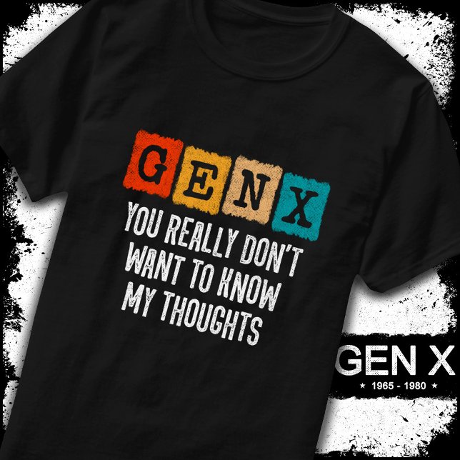 Camiseta Geração X 80 Kid Gen X Gen Xer Funny Gen X (Criador carregado)
