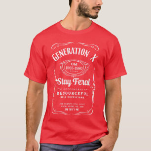 Camiseta Geração X Fique Feral Premiumriblend retrô retrô