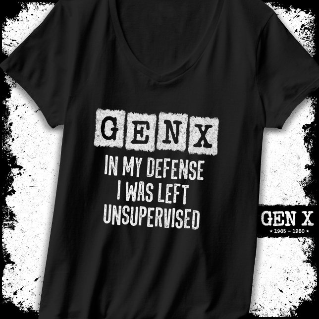 Camiseta Geração X Gen X Em Minha Defesa Deixou Sem Supervi (Criador carregado)