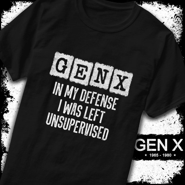 Camiseta Geração X Gen X Em Minha Defesa Deixou Sem Supervi (Criador carregado)
