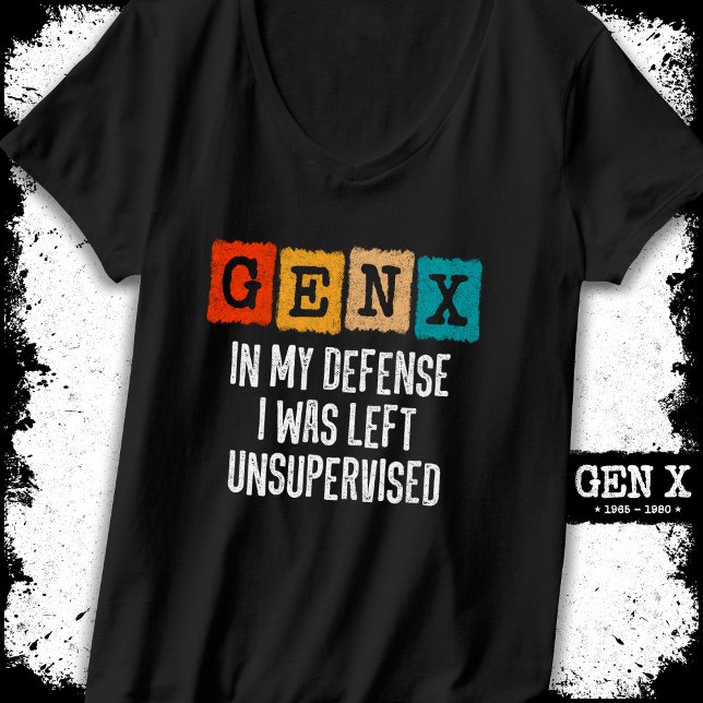 Camiseta Geração X Gen X Em Minha Defesa Deixou Sem Supervi (Criador carregado)