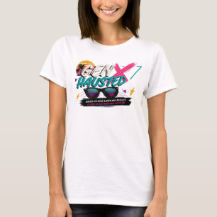 Camiseta Geração X, Gen X, Gen Xhausted, Vintage, Retro