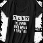 Camiseta Geração X Gen X Hose Gen Xer Funny Gen X<br><div class="desc">Este design de estilo de colheita Gen X é perfeito para o Gen Xer que se orgulha de fazer parte da melhor geração de sempre... Geração X! Perfeito para o nascer Gen X de mulheres e homens entre 1965 e 1980 para mostrar seu orgulho Gen X! Apresenta 'Gen X We...</div>
