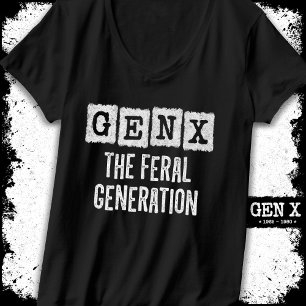 Camiseta Geração X Gen Xer Gen X Geração Feral
