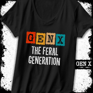 Camiseta Geração X Gen Xer Gen X Geração Feral