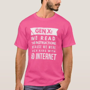 Camiseta Geração X geração X 60s 70s 80s Humorous dizendo N
