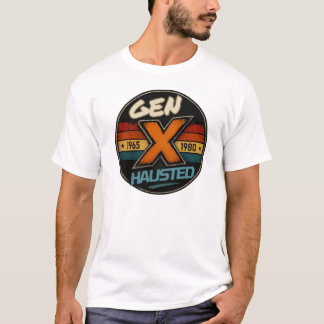 Camiseta Geração X, Geração X, Retrô, Nostálgico,