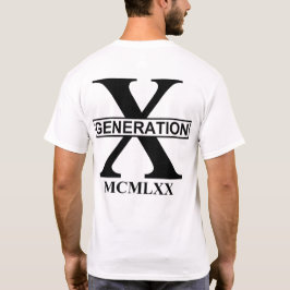 CAMISETA GERAÇÃO X - MCMLXX (1970)