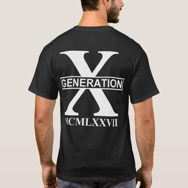 CAMISETA GERAÇÃO X - MCMLXXVII (1977) (Verso)