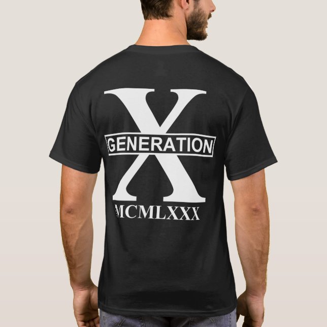 CAMISETA GERAÇÃO X - MCMLXXX (1980) (Verso)