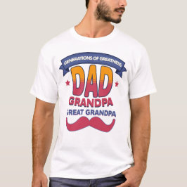Camiseta Gerações do Vovô Excelente Pai Vovô