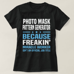 Camiseta Gerador de Padrões de Máscara de Foto