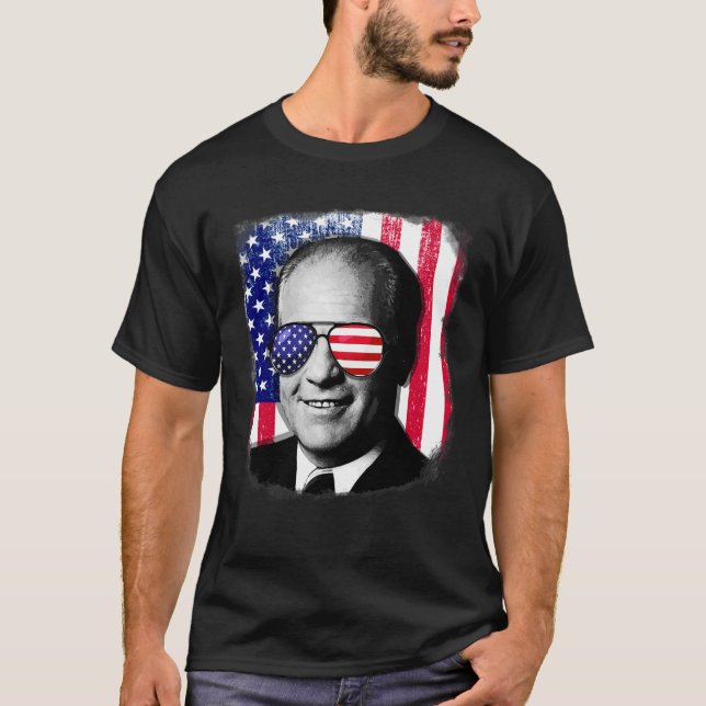 Camiseta Gerald Ford Us Flag 4 De Julho (Frente)
