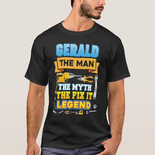 Camiseta Gerald The Man Myx Conserta Legenda Dia Pai Mecha (Frente)