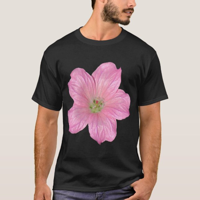 Camiseta Gerânio rosa (Frente)