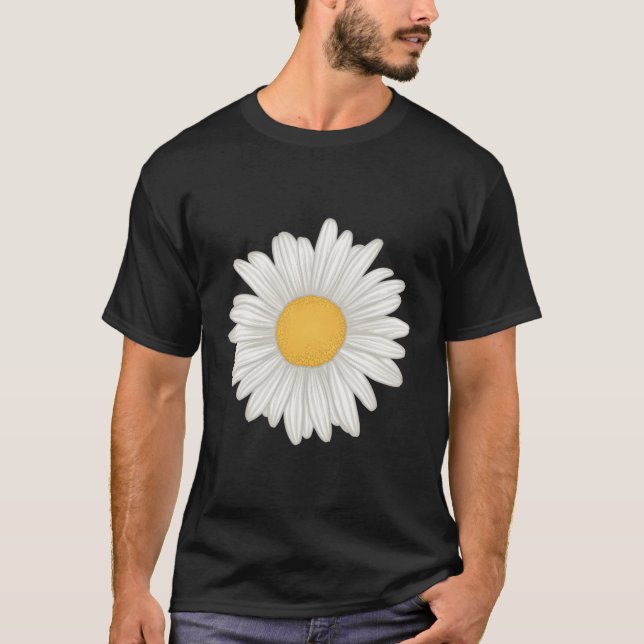 Camiseta Gerbera Daisy Flower Branca (Frente)