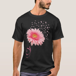Camiseta Gerbera Daisy Flower Ribbon Pollen Cancer M