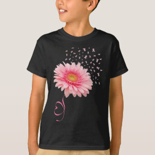Camiseta Gerbera Daisy Flower Ribbon Pollen Cancer M