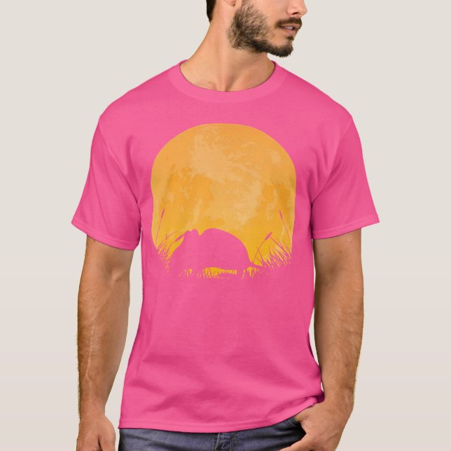 Camiseta Gerbil Easy Halloween Gnawer Pet Moon (Frente)