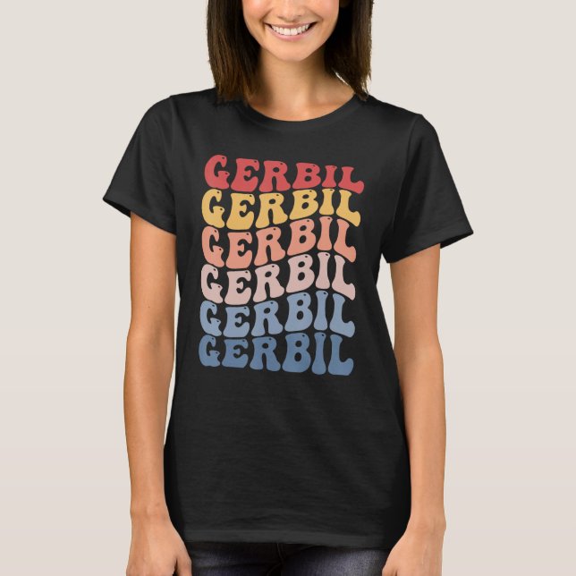 Camiseta Gerbil Groovy Retro (Frente)